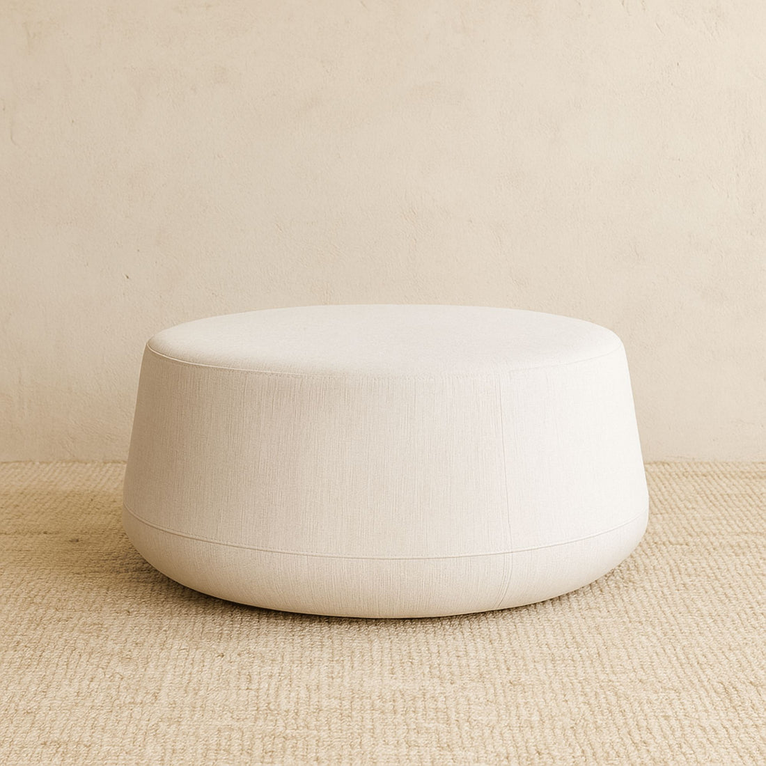 Palma Round Ottoman - D1000mm Living Furniture Beachwood Designs 