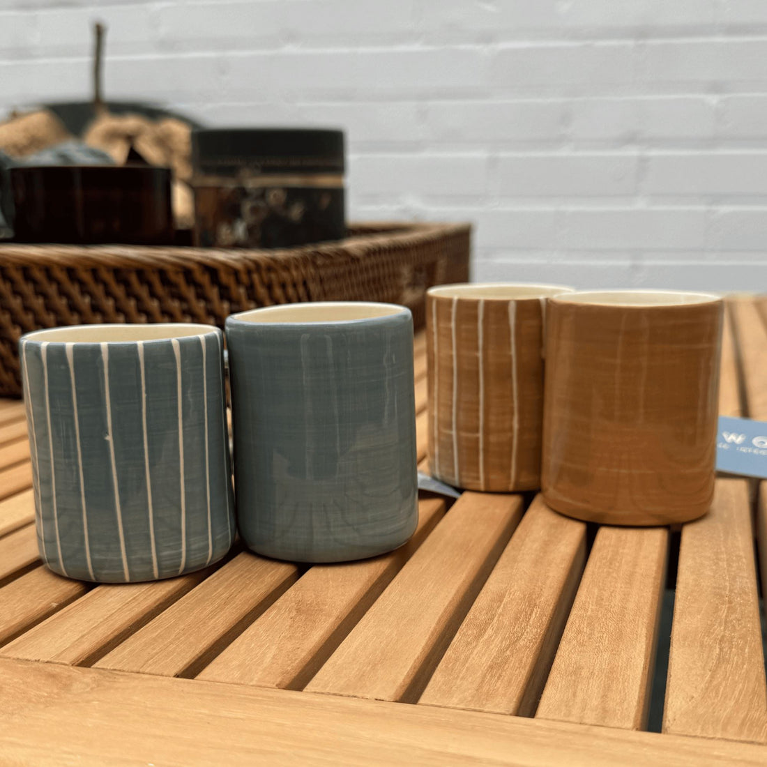 Portuguese Ceramic Espresso Cups Homewares Beachwood Designs 