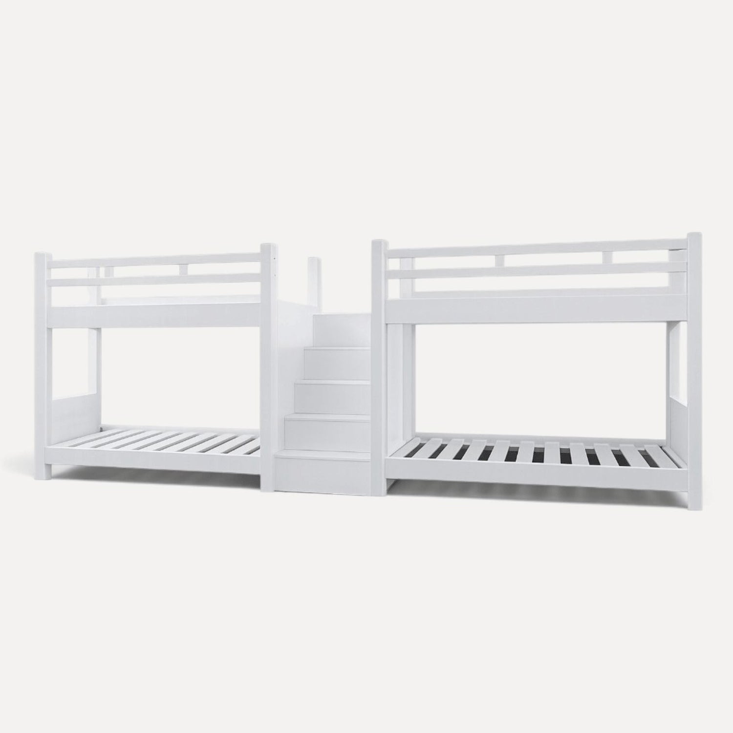 Quad Bunk Bed - Central Staircase Bedroom Furniture Beachwood Designs 