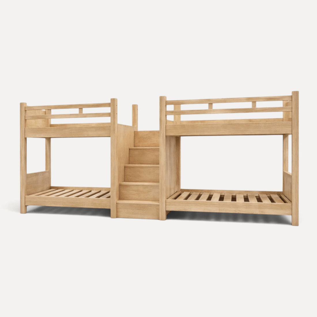 Quad Bunk Bed - Central Staircase Bedroom Furniture Beachwood Designs