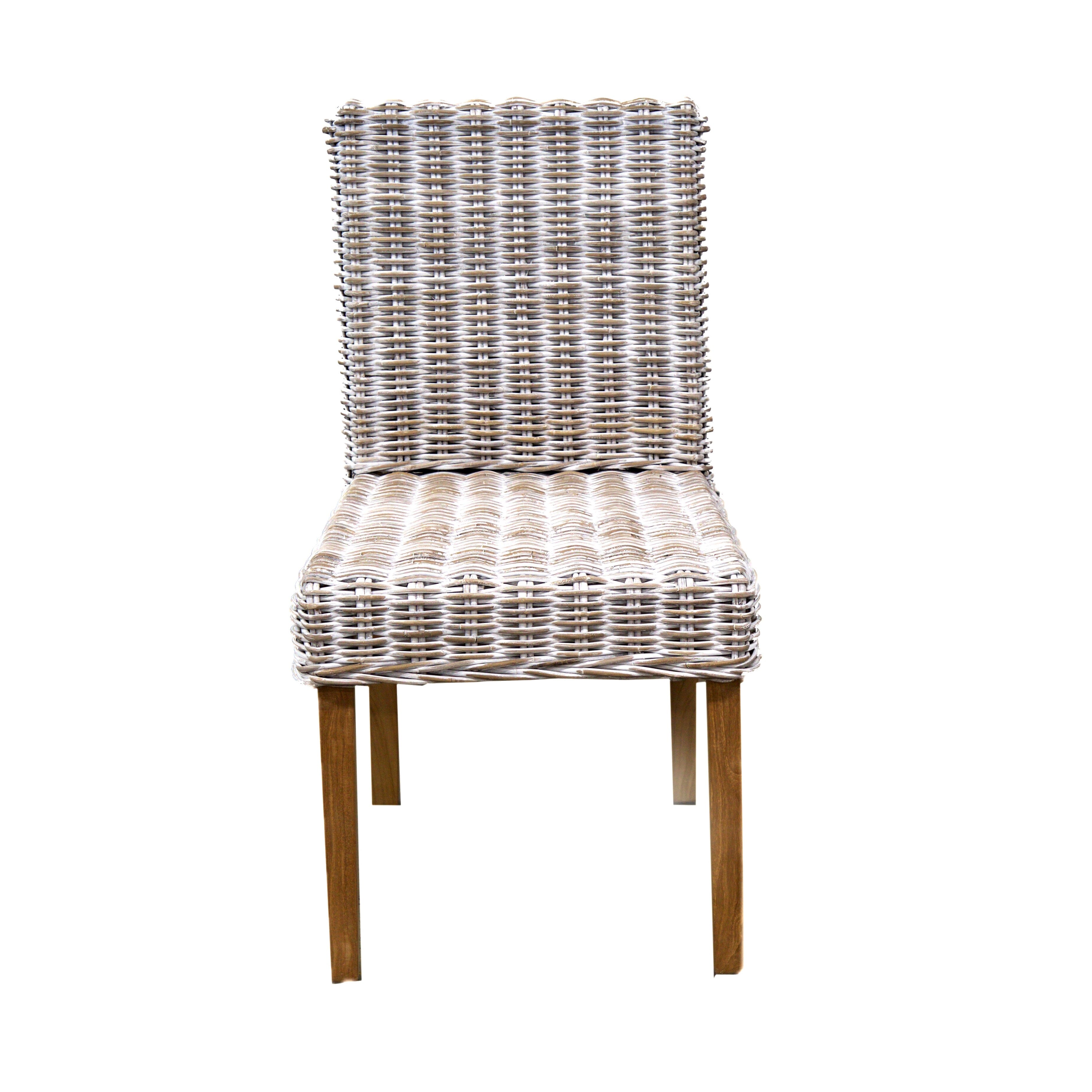 Rattan Chair Dining Furniture Beachwood Designs Whitewash Rattan