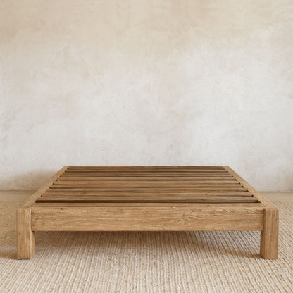 Reclaimed Elm Bed Base - Queen Bedroom Furniture Beachwood Designs 