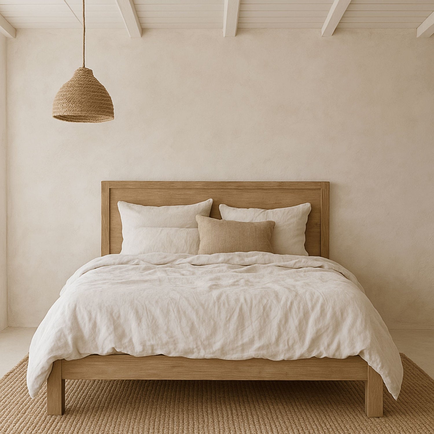 Reclaimed Elm Bed - Queen Bedroom Furniture Beachwood Designs 