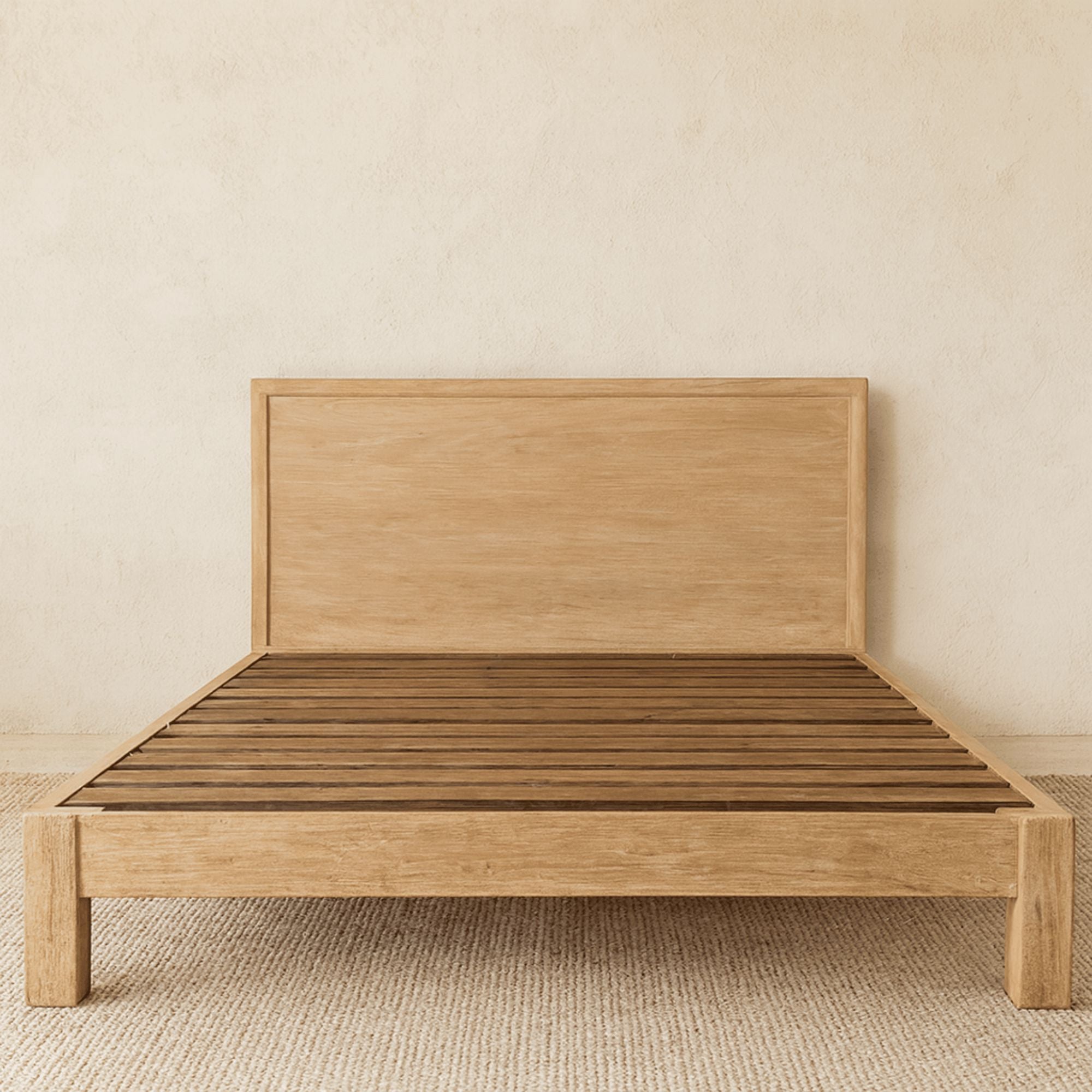 Reclaimed Elm Bed - Queen Bedroom Furniture Beachwood Designs 