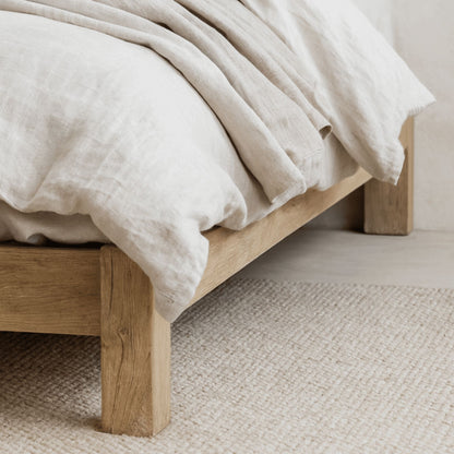 Reclaimed Elm Bed - Queen Bedroom Furniture Beachwood Designs 