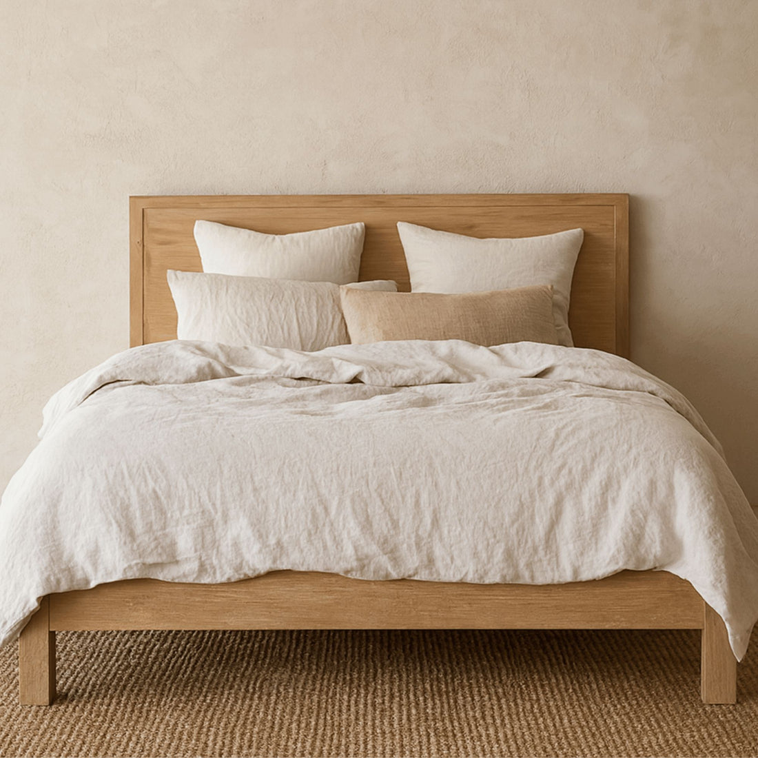 Reclaimed Elm Bed - Queen Bedroom Furniture Beachwood Designs 