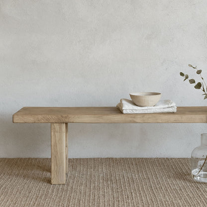 Reclaimed Elm Bench Seat L2100mm Dining Furniture Beachwood Designs