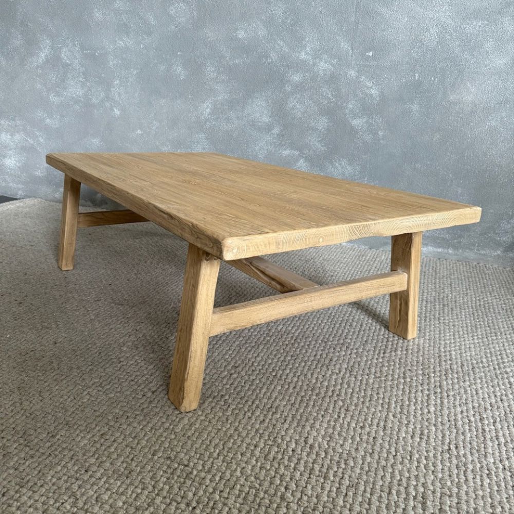 Reclaimed Elm Coffee Table Living Furniture Beachwood Designs 