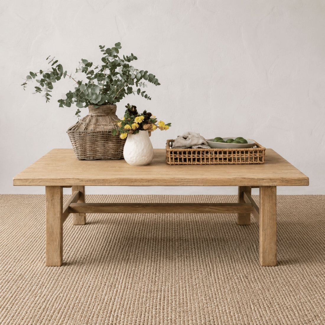 Reclaimed Elm Coffee Table Living Furniture Beachwood Designs 