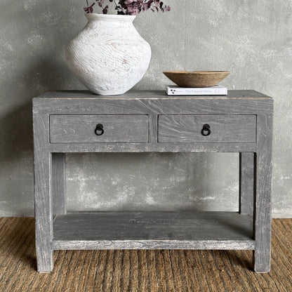 Reclaimed Elm Console L1000mm Living Furniture Beachwood Designs 