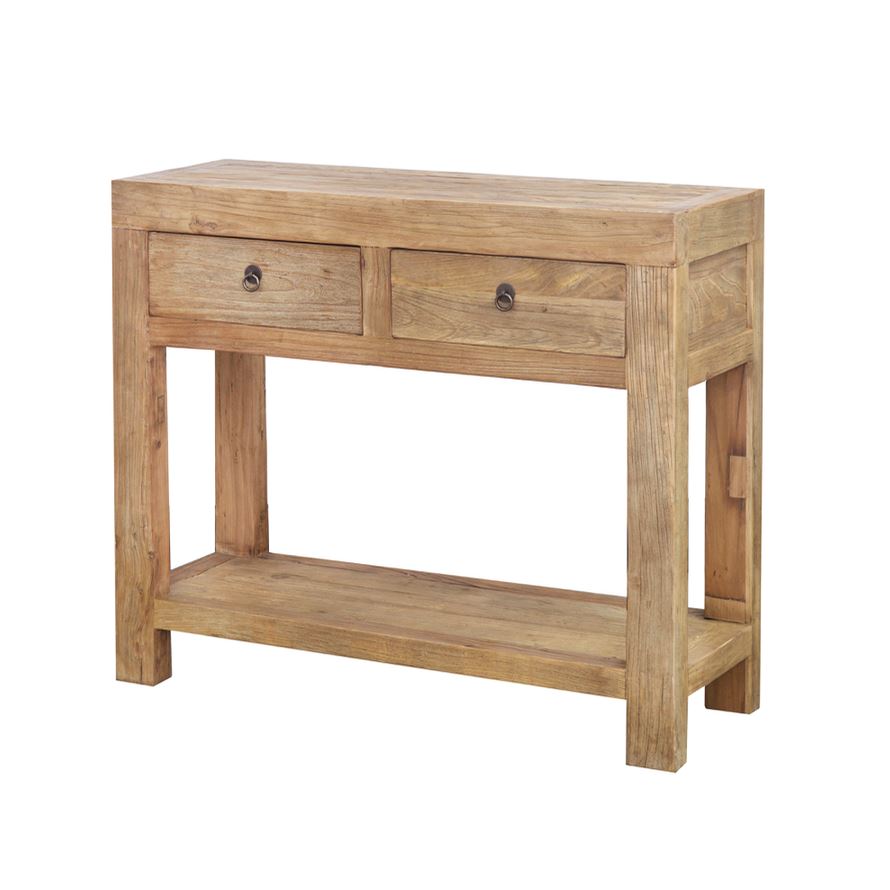 Reclaimed Elm Console L1000mm Living Furniture Beachwood Designs Natural Elm 