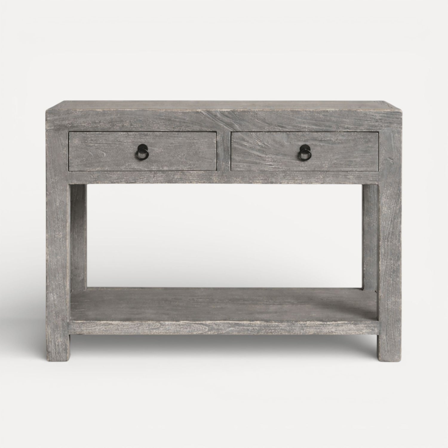 Reclaimed Elm Console L1000mm Living Furniture Beachwood Designs Painted Grey Elm 