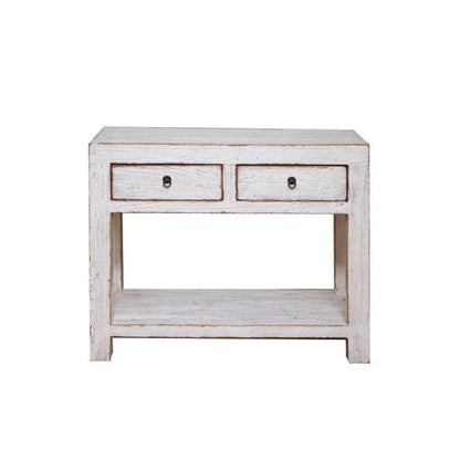 Reclaimed Elm Console L1000mm Living Furniture Beachwood Designs Painted White Elm 