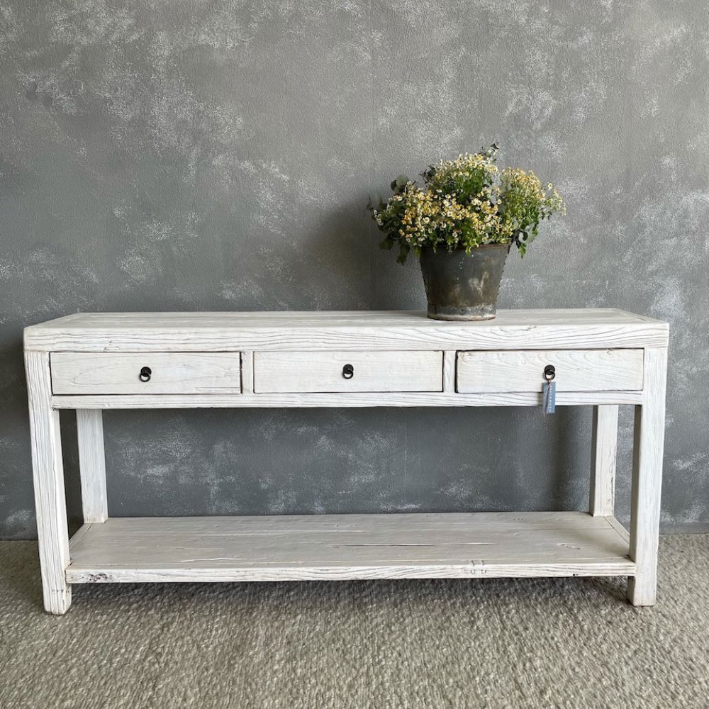 Reclaimed Elm Console L1800mm Living Furniture Beachwood Designs 