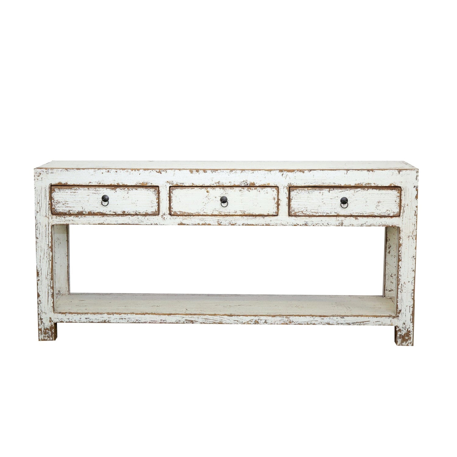 Reclaimed Elm Console L1800mm Living Furniture Beachwood Designs Painted White Elm 