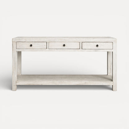 Reclaimed Elm Console L1800mm Living Furniture Beachwood Designs Painted White Elm 