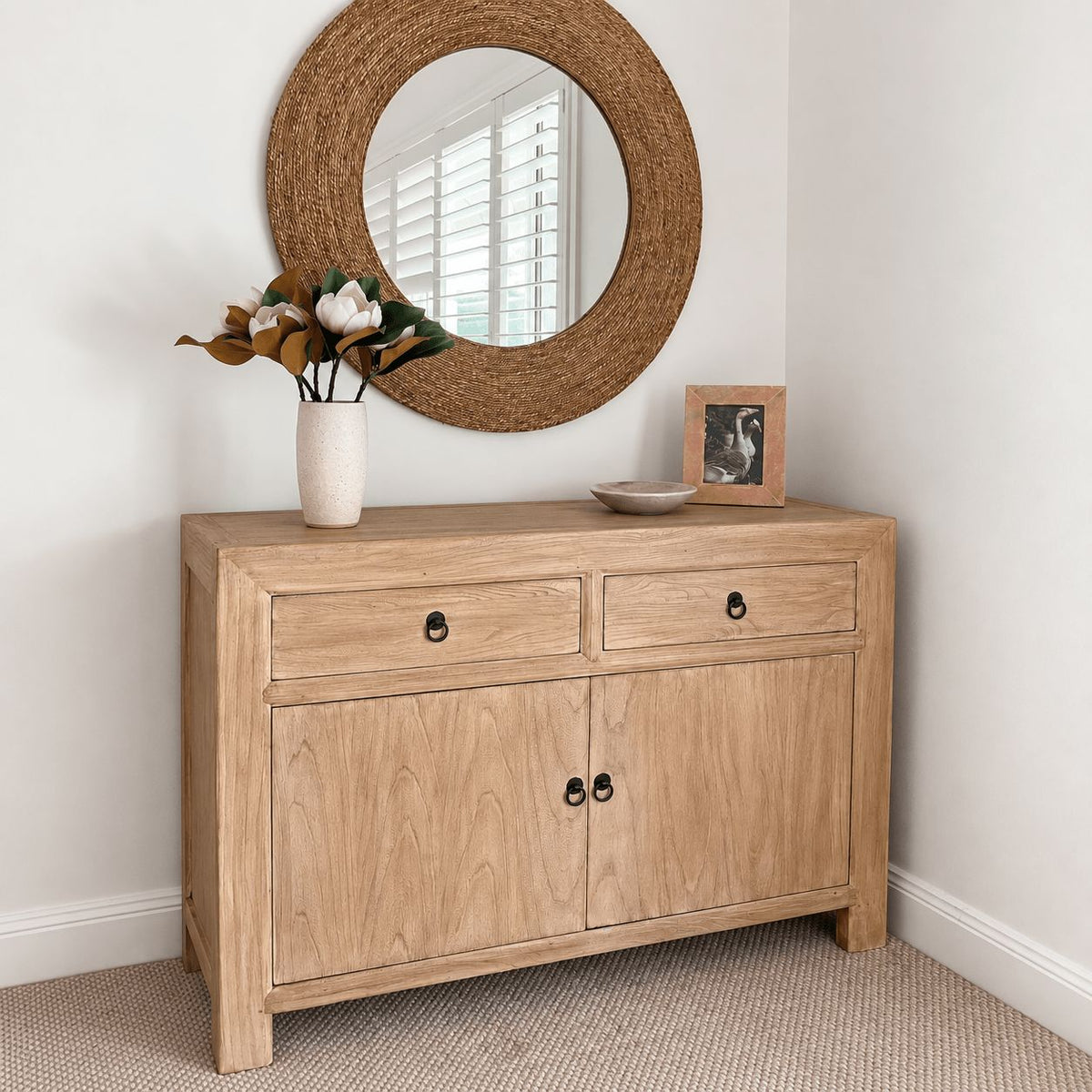 Reclaimed Elm Sideboard L1200mm Living Furniture Beachwood Designs 