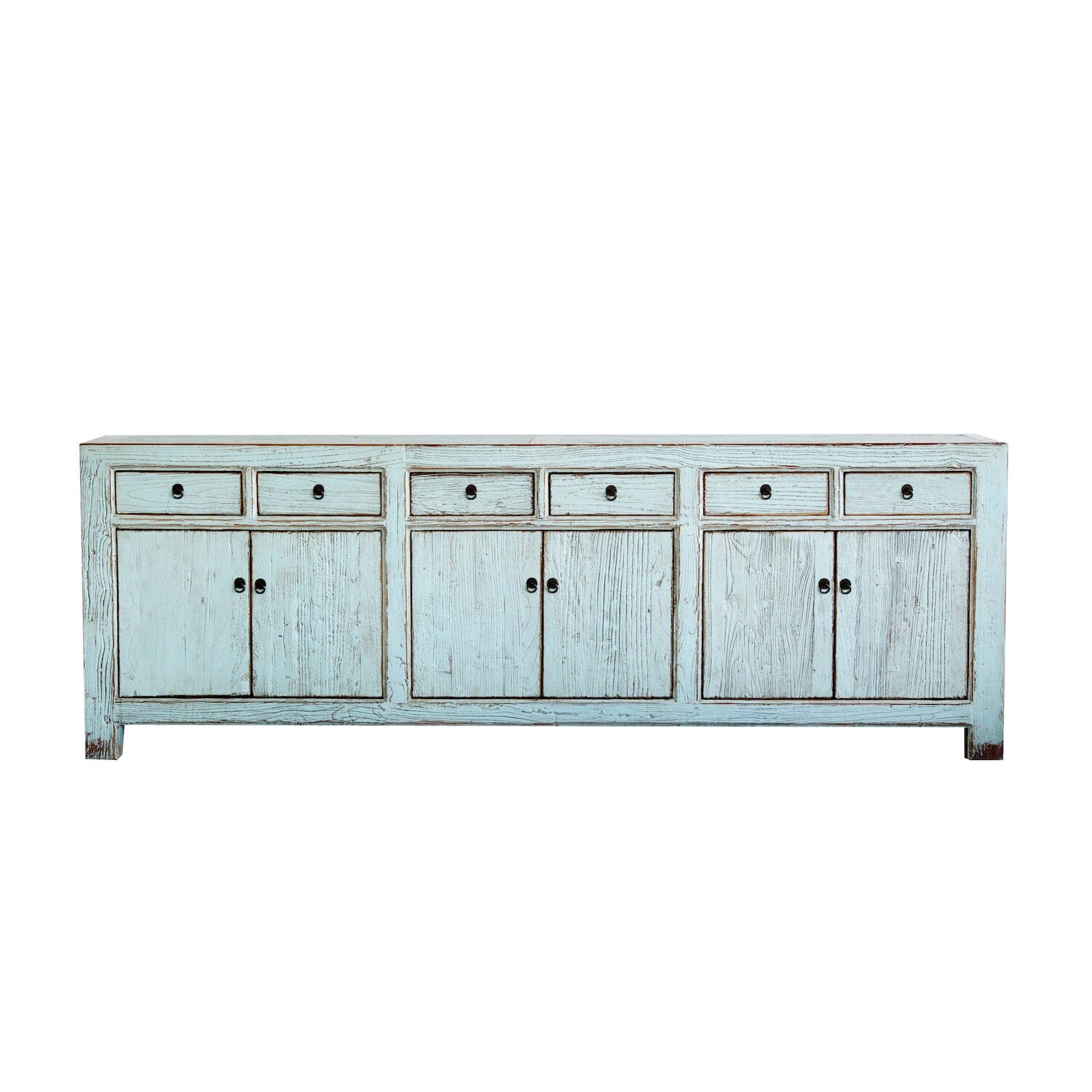 Reclaimed Elm Sideboard L2200mm Living Furniture Beachwood Designs Painted Light Blue Elm 