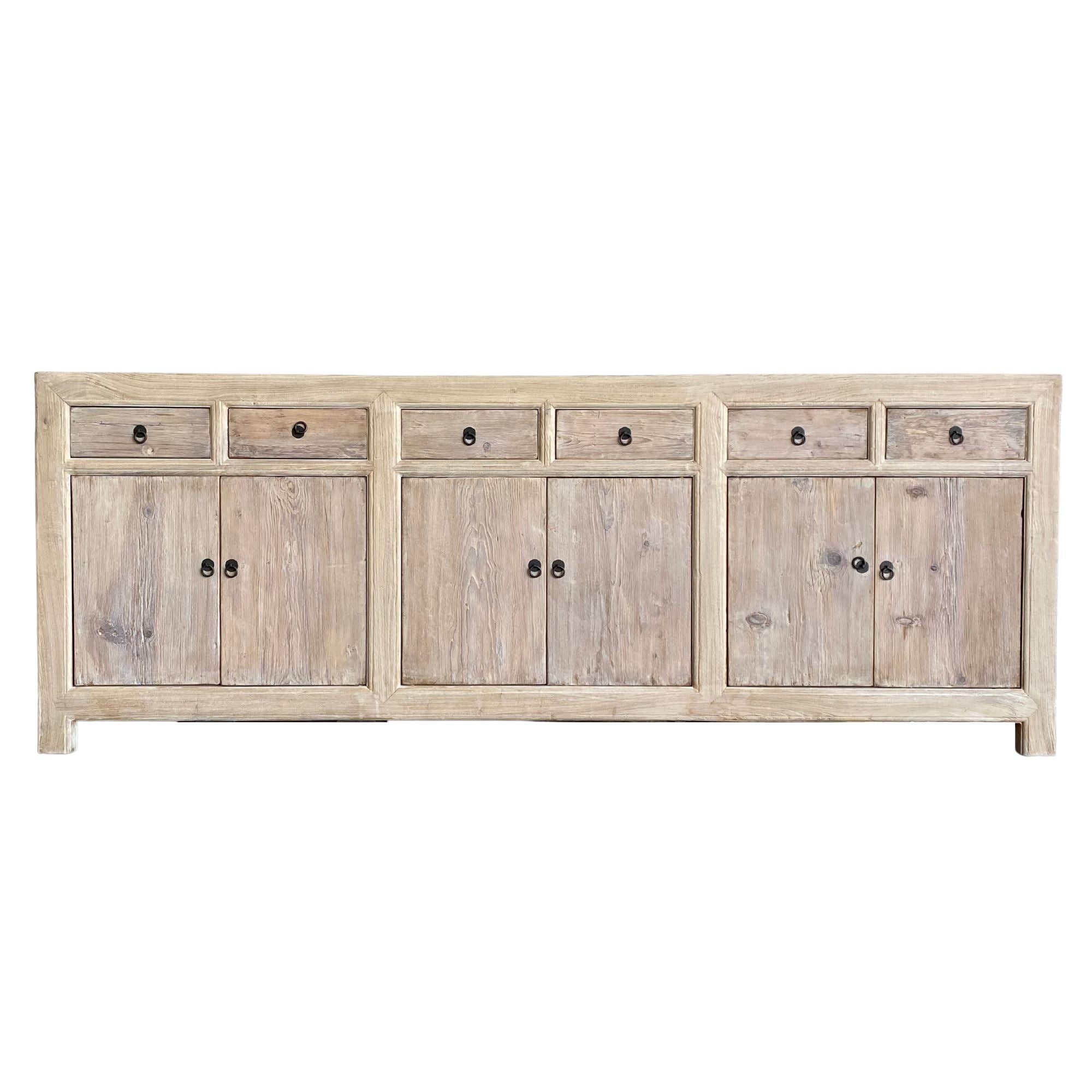 Reclaimed Elm Sideboard L2400mm Living Furniture Beachwood Designs Vintage Grey Elm 