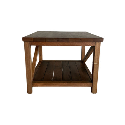 Reclaimed Hardwood Side Table Living Furniture Beachwood Designs 