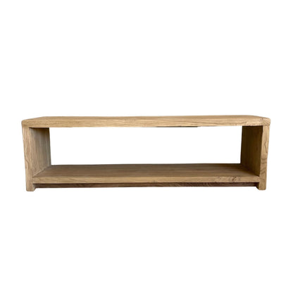 Reclaimed Pine Cubic Bench Seat Dining Furniture Beachwood Designs