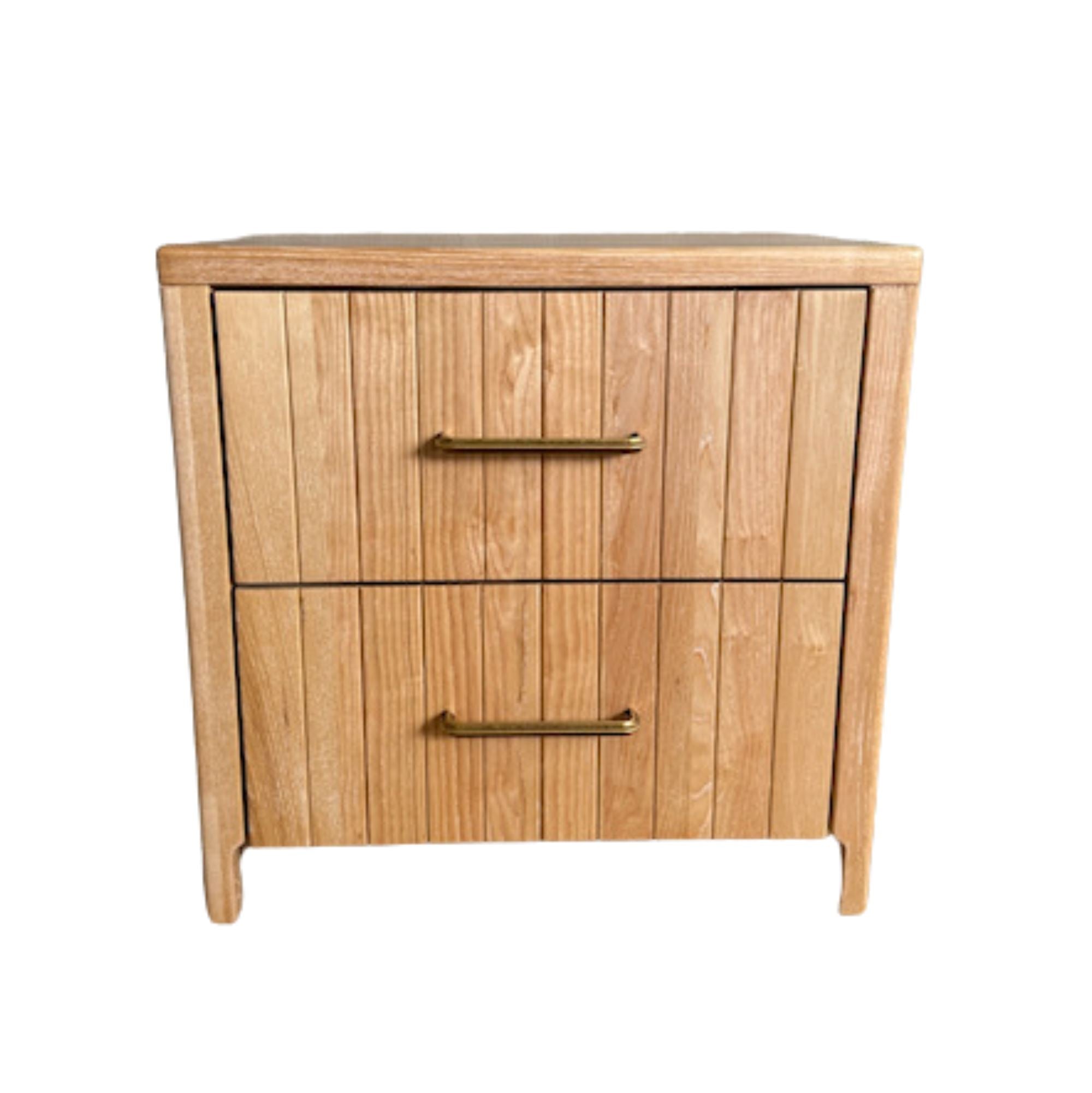 Rhodes Bedside L600mm Bedroom Furniture Beachwood Designs Limed Ash 