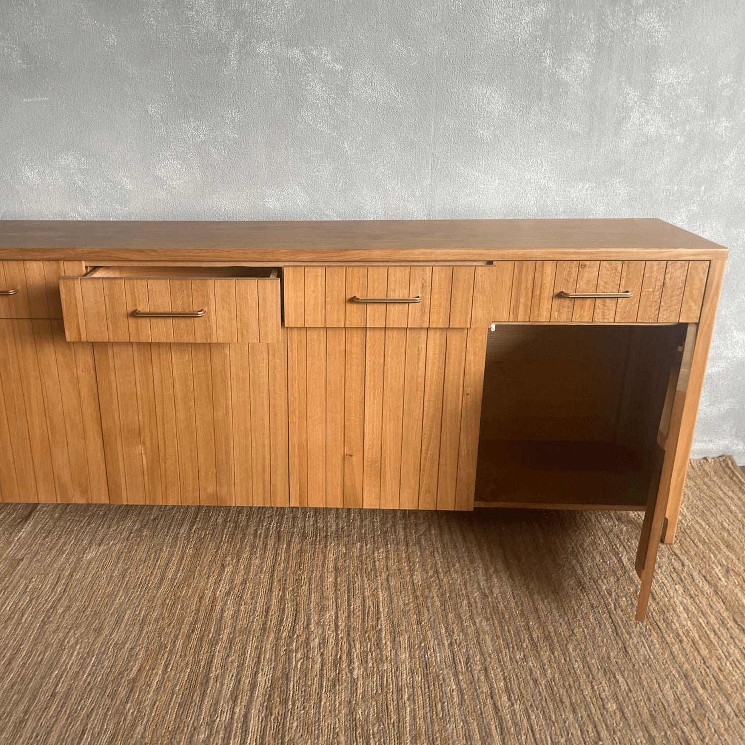 Rhodes Sideboard L2200mm - Natural Oak Living Furniture Beachwood Designs 