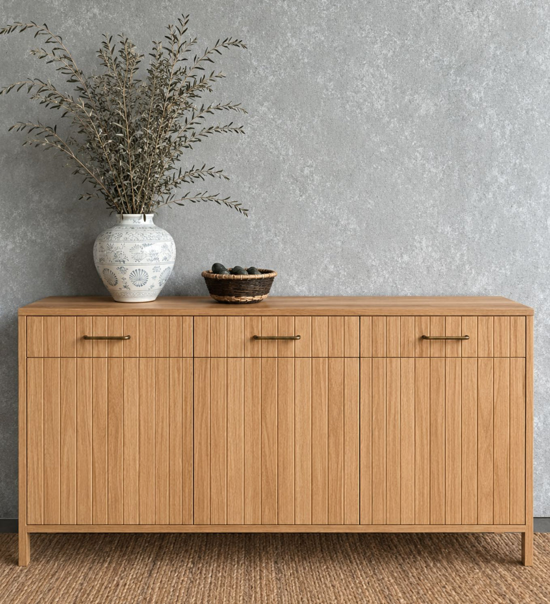 Rhodes Sideboard L2200mm - Natural Oak Living Furniture Beachwood Designs 