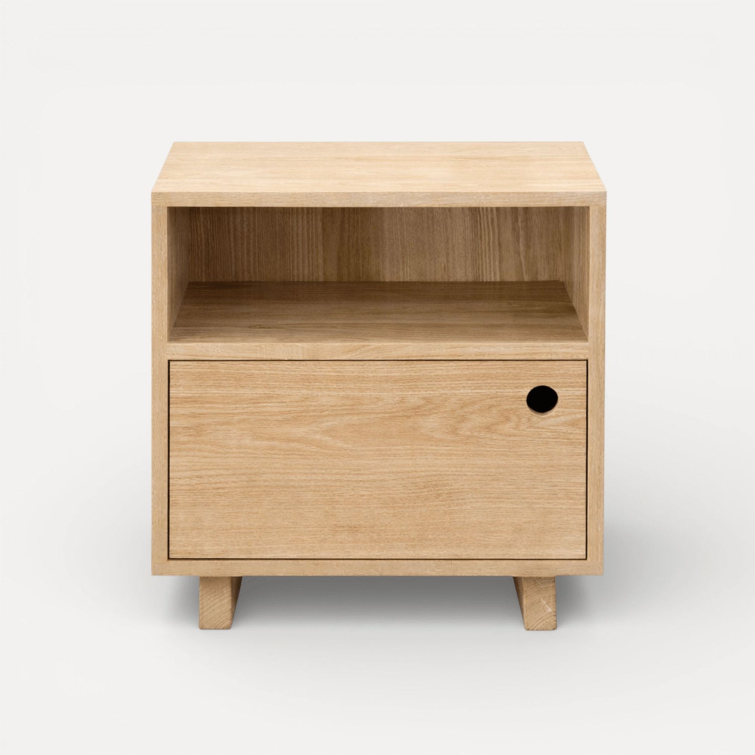 Romo Bedside L550mm Bedroom Furniture Beachwood Designs Limed Ash 