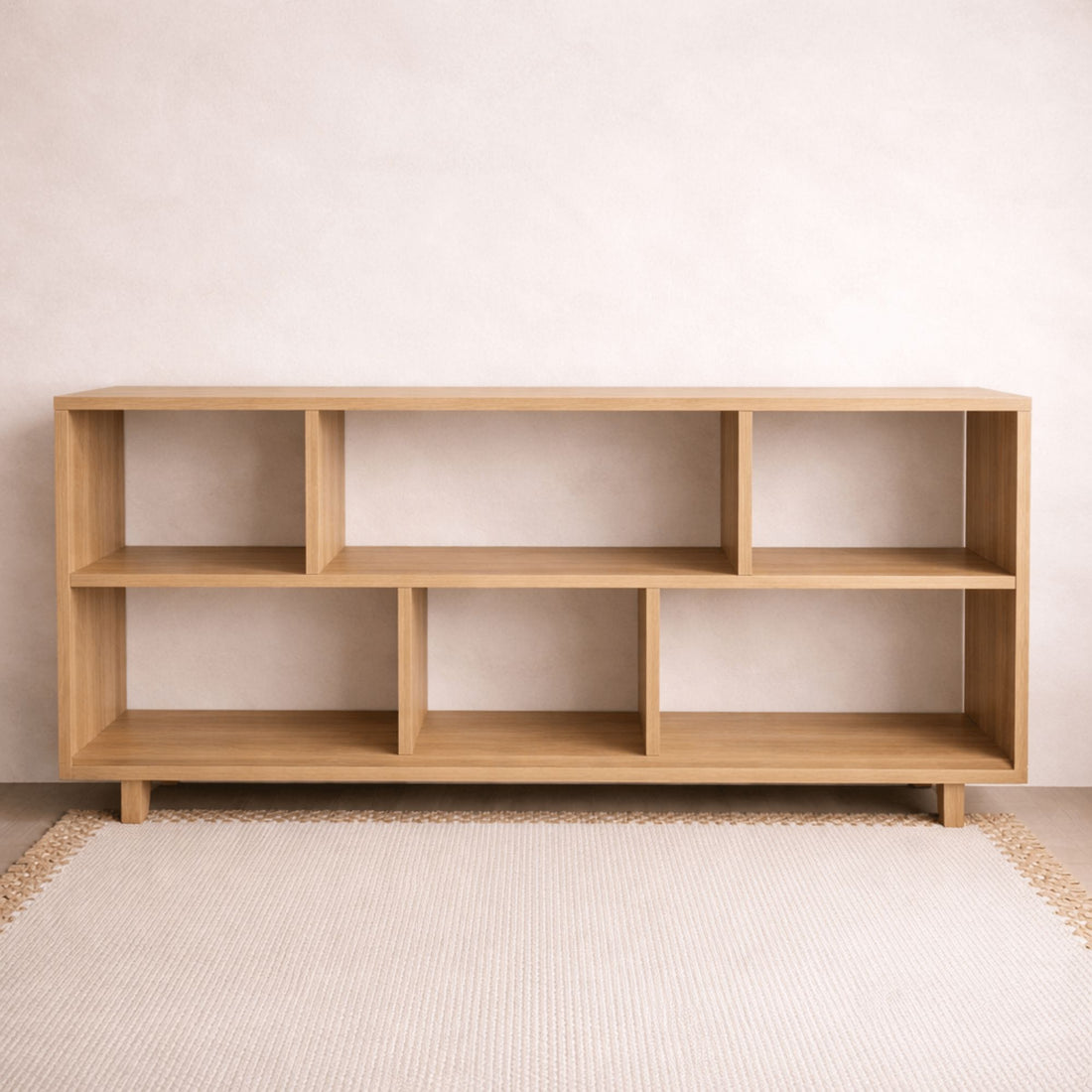 Romo Low Bookcase Office & Storage Furniture Beachwood Designs Limed Ash