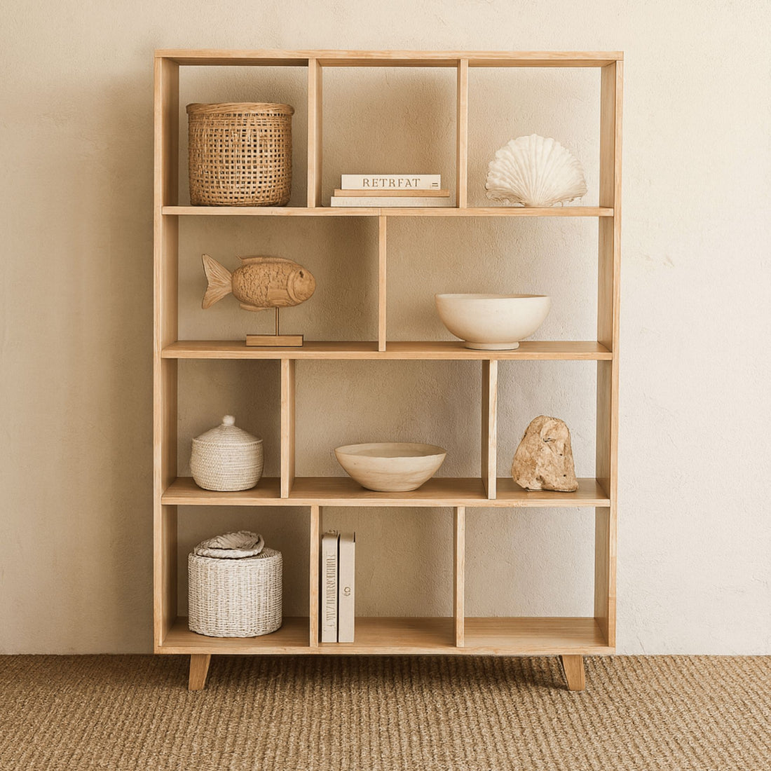 Romo Tall Bookcase Office &amp; Storage Furniture Beachwood Designs 