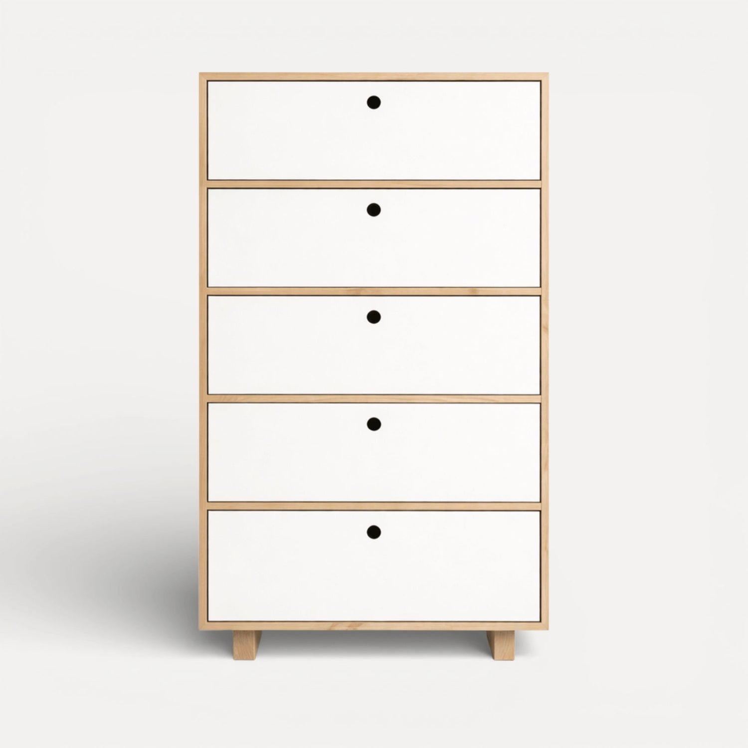 Romo Tall Boy L800mm Bedroom Furniture Beachwood Designs White &amp; Limed Ash