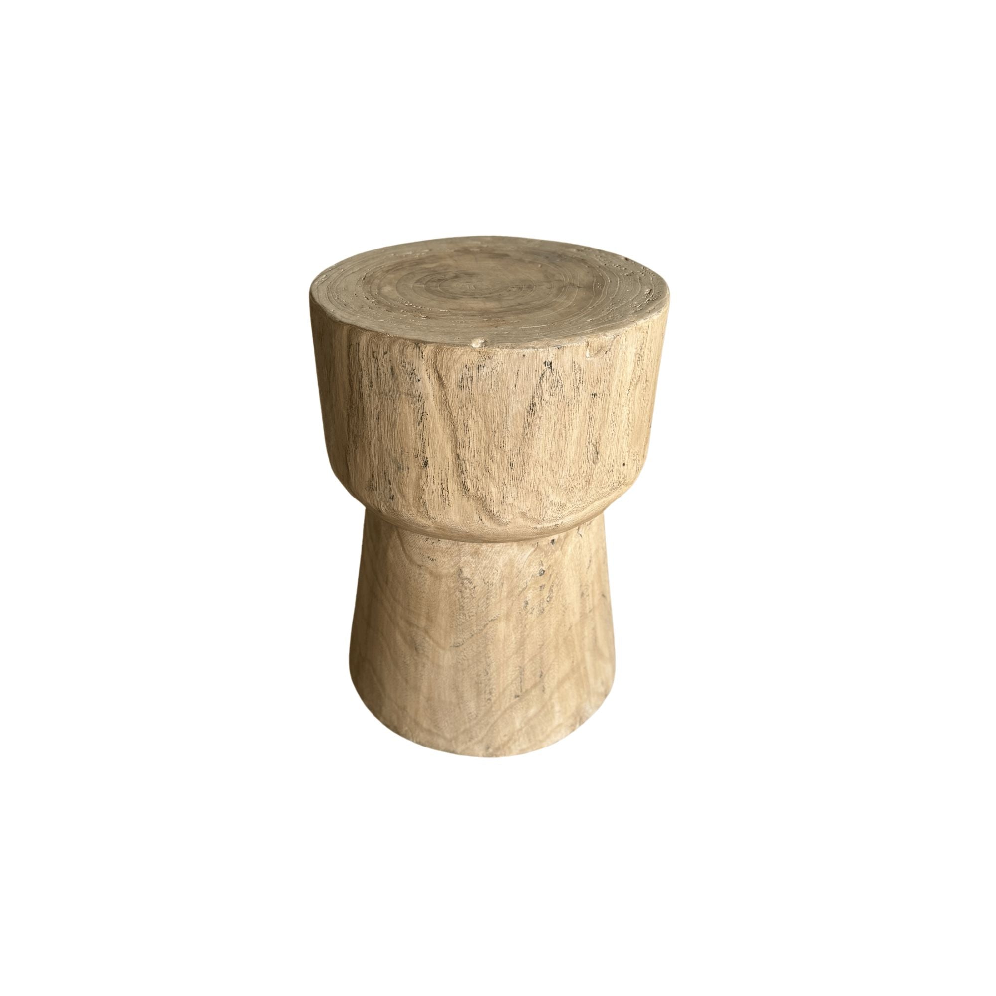 Round Drum Elm Stool Dining Furniture Beachwood Designs