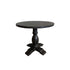 Round Elm Pedestal Dining Table D900mm - Black Dining Furniture Beachwood Designs 