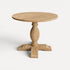 Round Elm Pedestal Dining Table D900mm - Natural Dining Furniture Beachwood Designs 