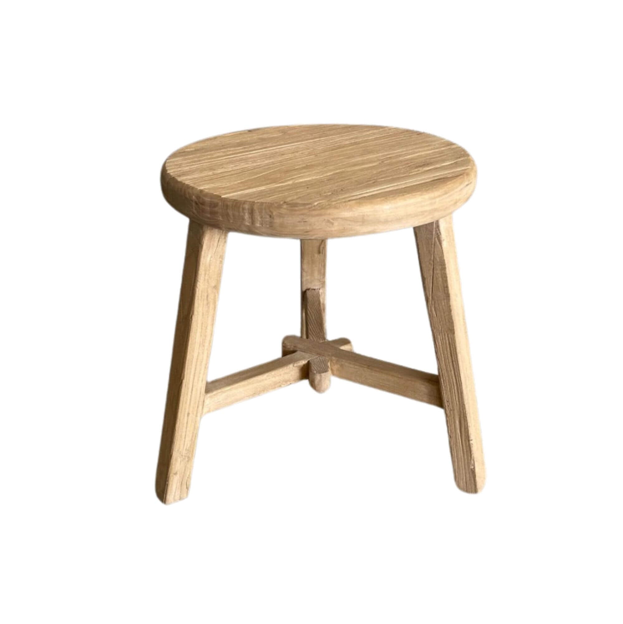 Round Elm Side Table - D500mm Living Furniture Beachwood Designs 