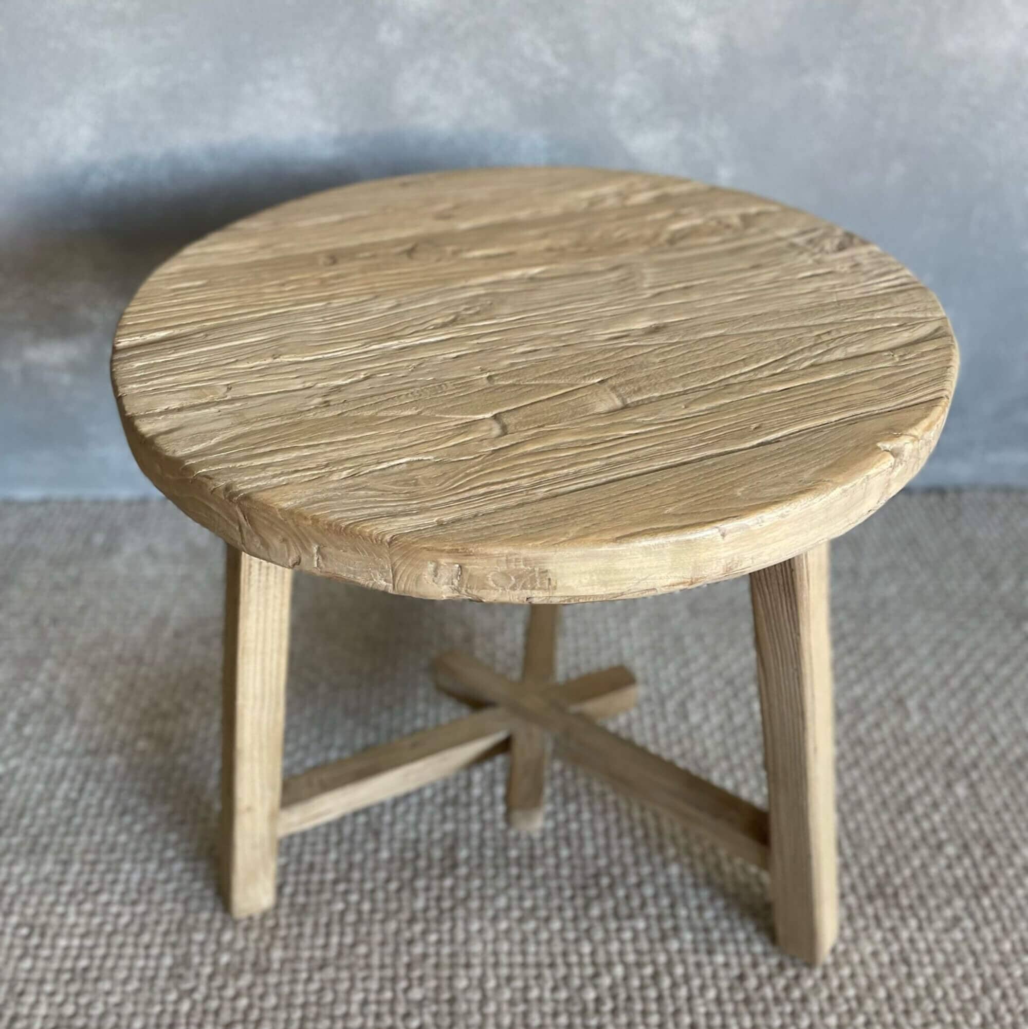 Round Elm Side Table - D650mm Living Furniture Beachwood Designs 