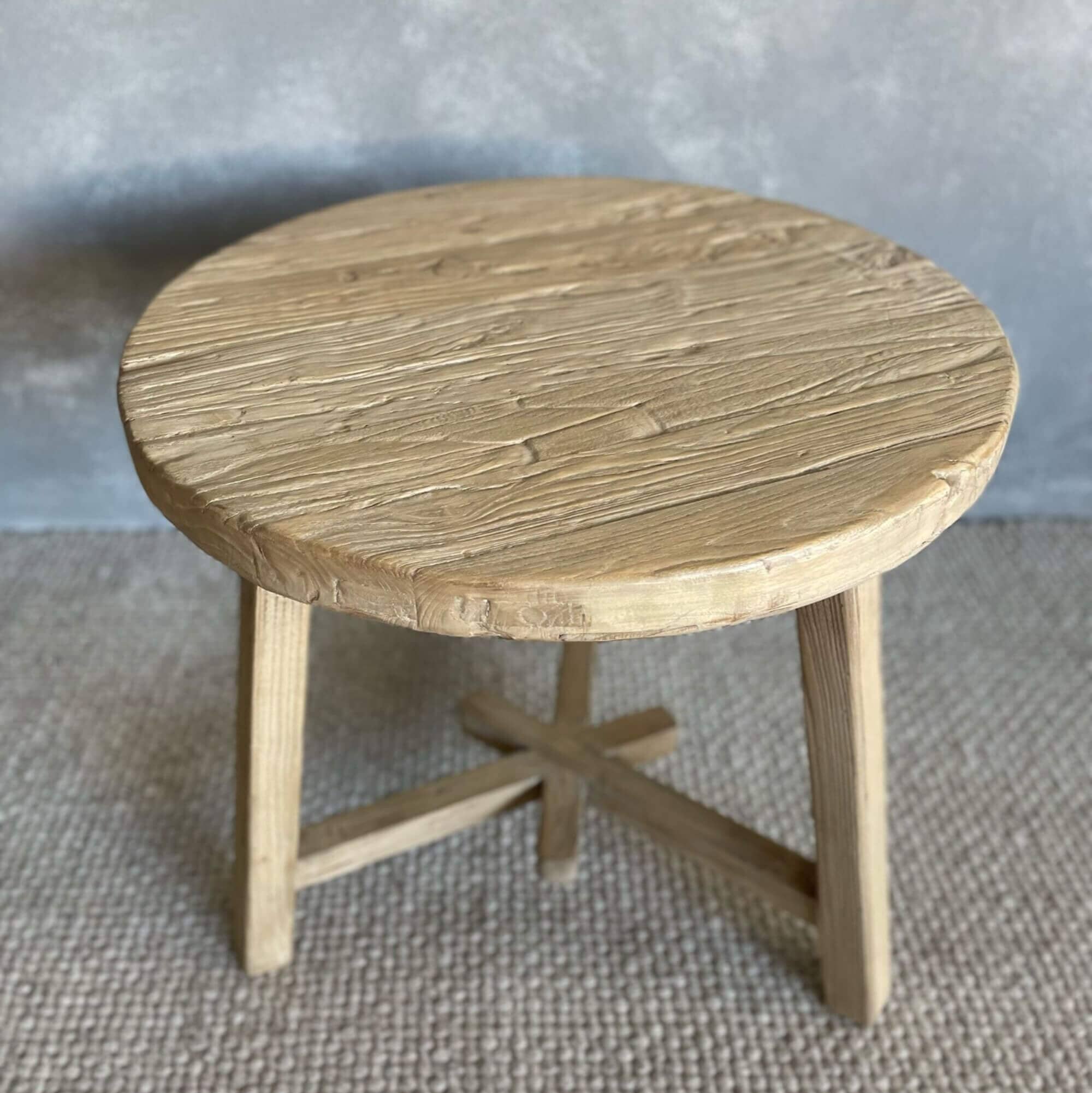 Round Elm Side Table - D660mm Living Furniture Beachwood Designs 