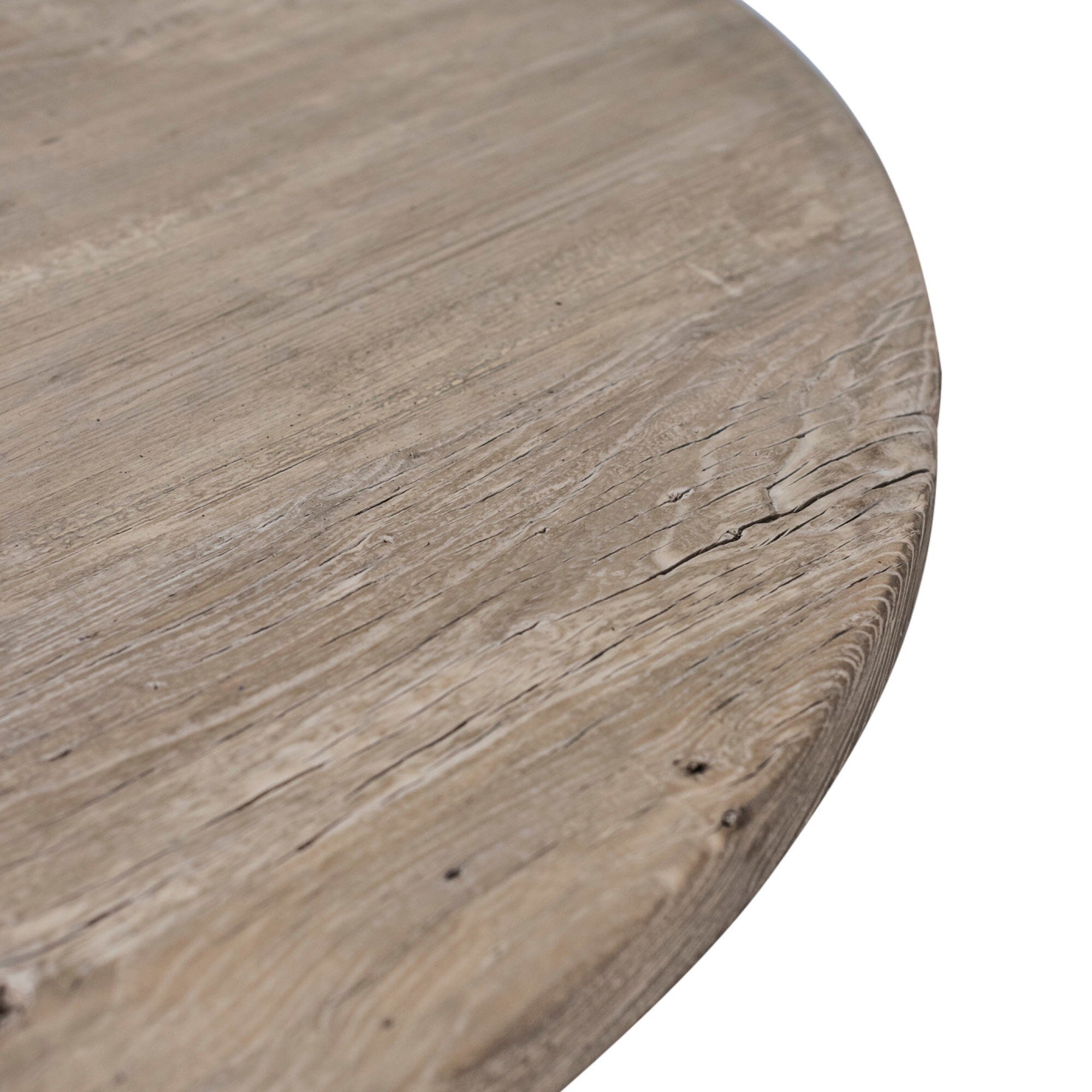 Round Elm X-Base Dining Table D1500mm - Natural Dining Furniture Beachwood Designs 