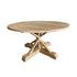 Round Elm X-Base Dining Table D1800mm - Natural Dining Furniture Beachwood Designs 