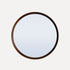 Round Hardwood Mirror 1000D - Walnut Homewares Beachwood Designs