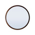Round Hardwood Mirror 800D - Walnut Homewares Beachwood Designs 