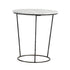 Round Marble Top Side Table - 400D Living Furniture Beachwood Designs 