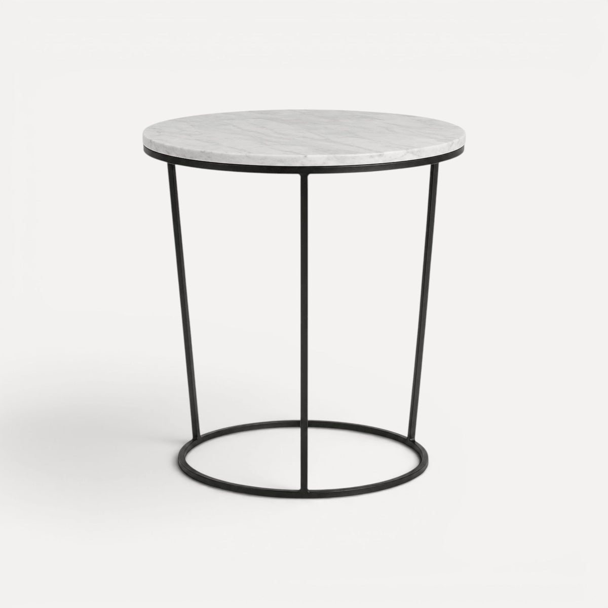 Round Marble Top Side Table - D400mm Living Furniture Beachwood Designs 