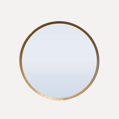 Round Oak Mirror 800D - Natural Homewares Beachwood Designs