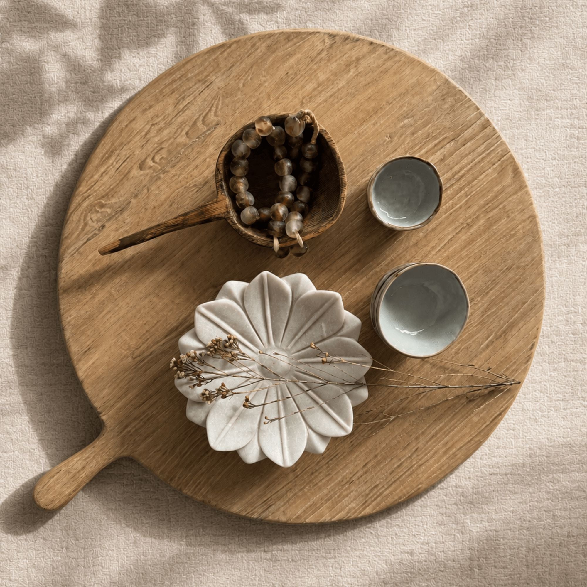 Round Timber Cutting Board Homewares Beachwood Designs 