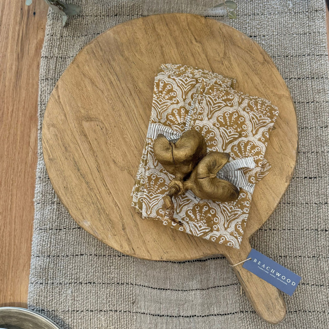 Round Timber Cutting Board Homewares Beachwood Designs 