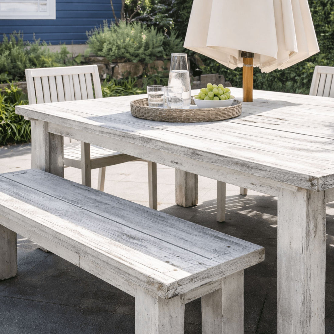 Rustic Outdoor Timber Setting L1800mm Outdoor Furniture Beachwood Designs