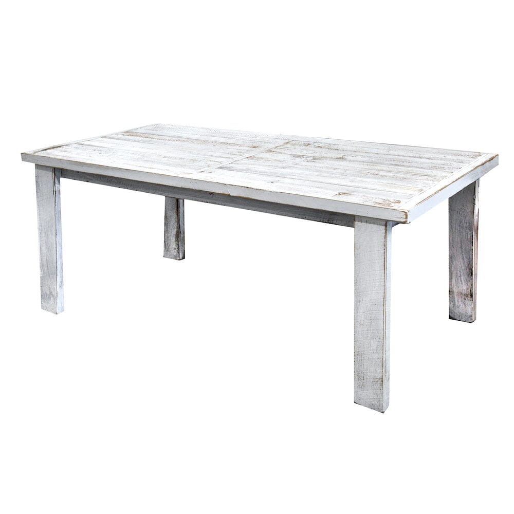 Rustic Outdoor Timber Table L1800mm - Whitewash Outdoor Furniture Beachwood Designs 