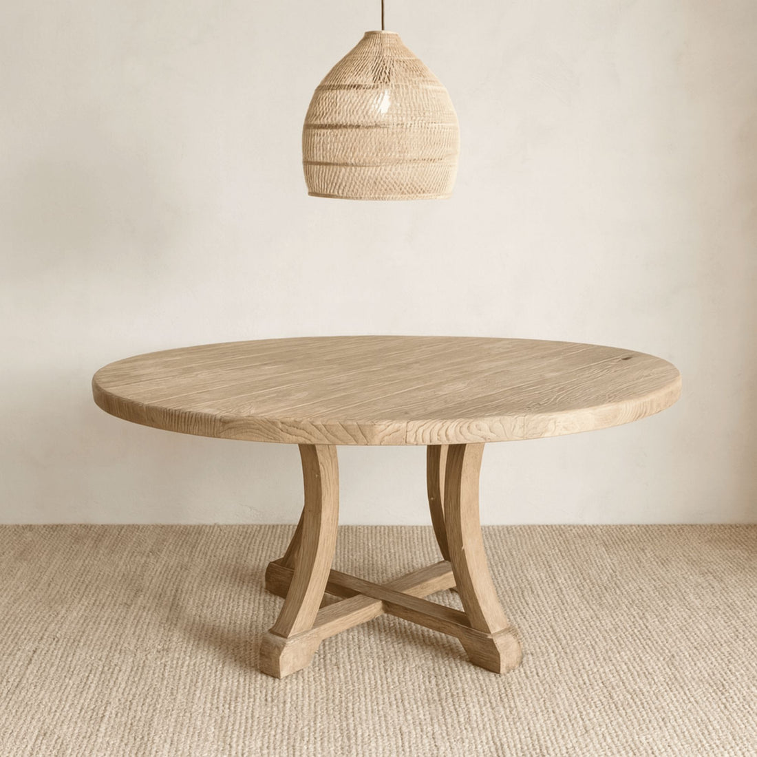 Saville Elm Dining Table - D1200mm Dining Furniture Beachwood Designs 